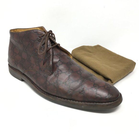 Gucci Other - Gucci GG Monogram Chukka Boots Size 42.5 E/9 E